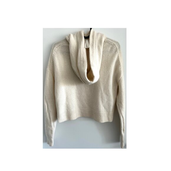 Babaton Ivory Cashmere Hoodie Sweater Sz XS - Picture 2 of 9